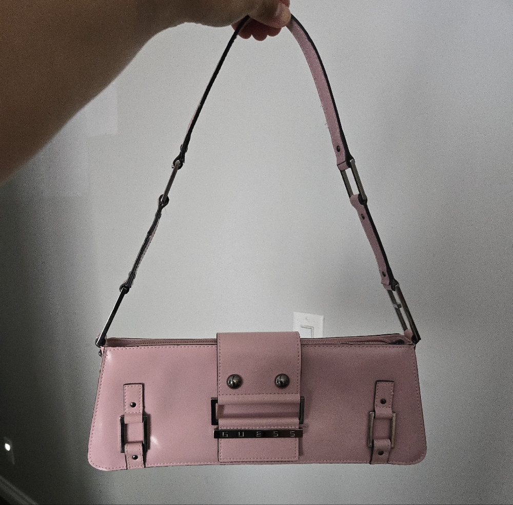 Guess Y2K Light Pink Shoulder Bag
